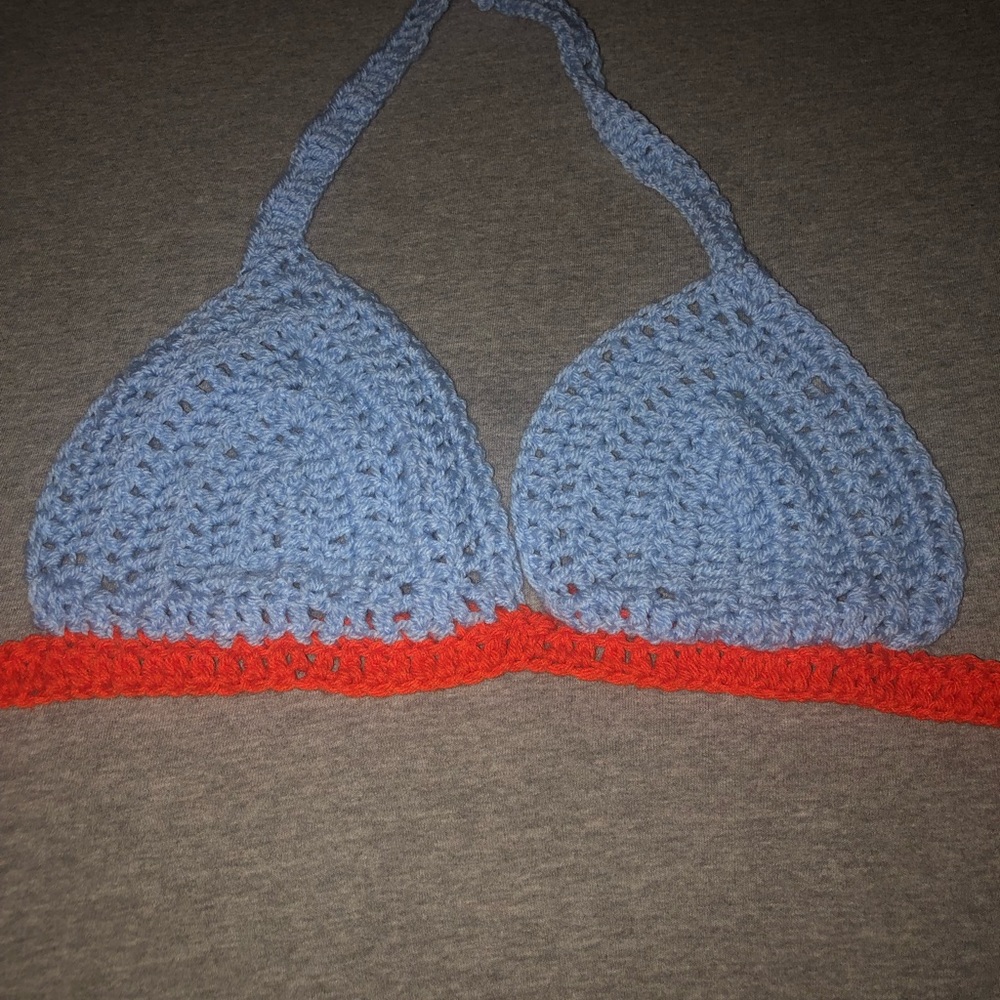 Crocheted bikini top or bralette